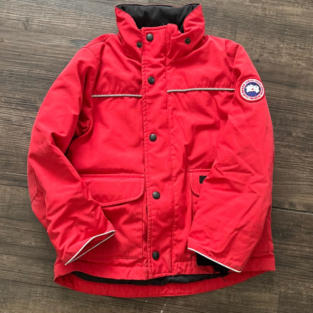 Canada Goose red and black jacket
